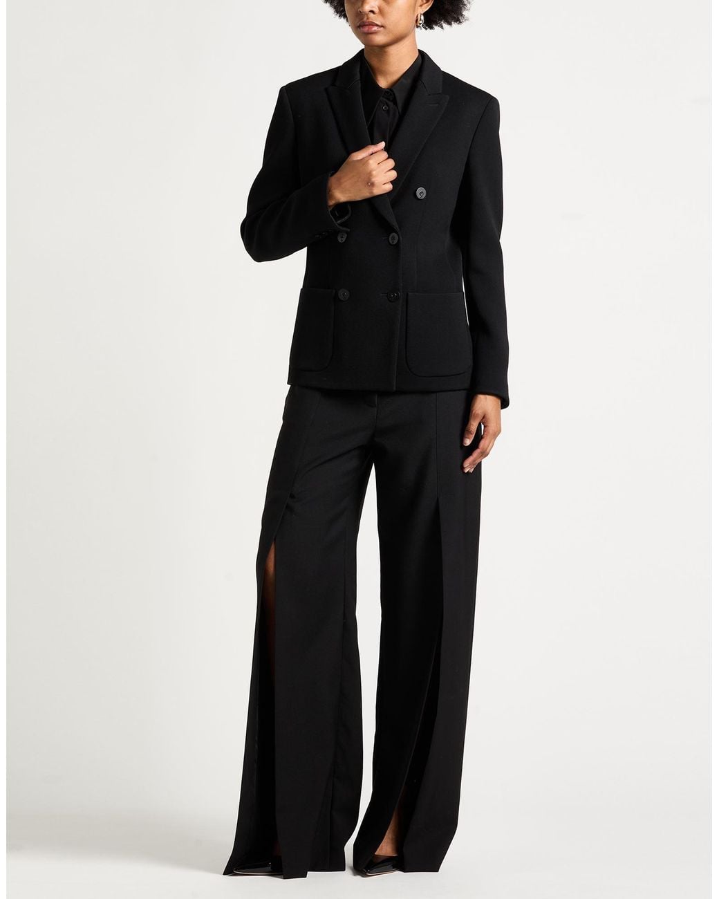 Giorgio Armani Black Blazer Virgin Wool, Elastane