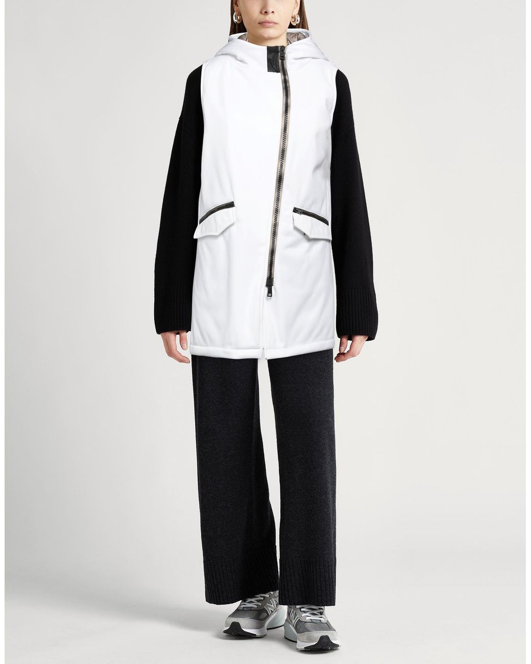 Herno White Vest Polyester, Polyamide, Elastane
