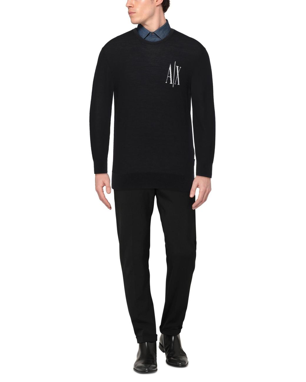 ARMANI EXCHANGE Blue Sweater for men