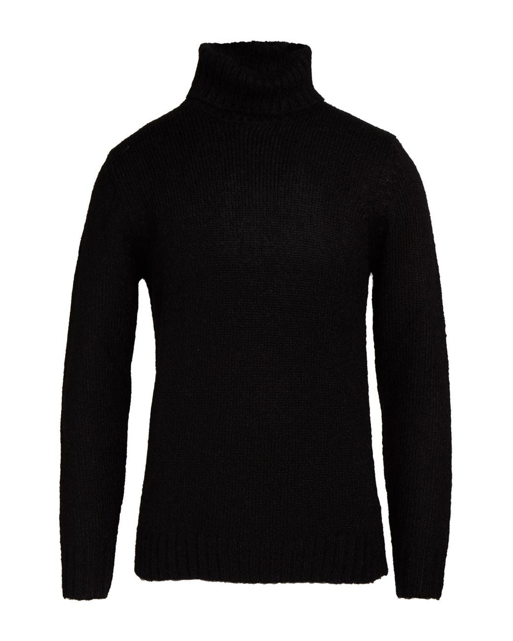 OVER/D Black Turtleneck Acrylic, Polyester, Nylon, Wool for men