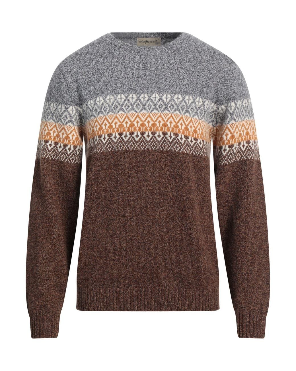 Pullover di Irish Crone in Brown da Uomo