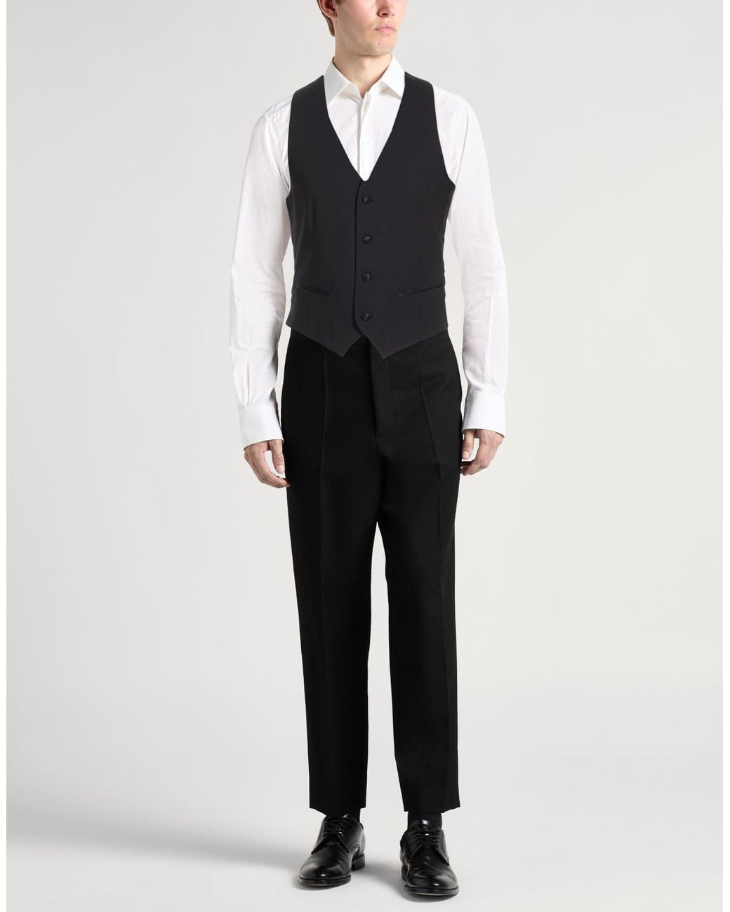 Armani Collezioni Blue Tailored Vest Virgin Wool, Elastane, Polyester, Silk for men