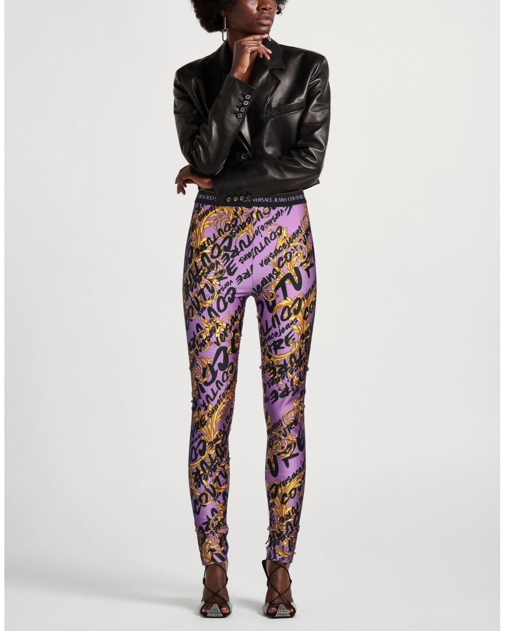 Versace Jeans Couture Red Leggings