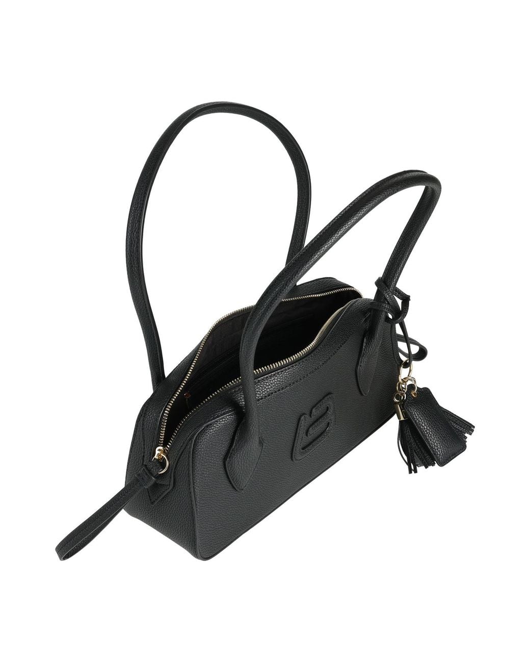 La Fille Des Fleurs Black Shoulder Bag