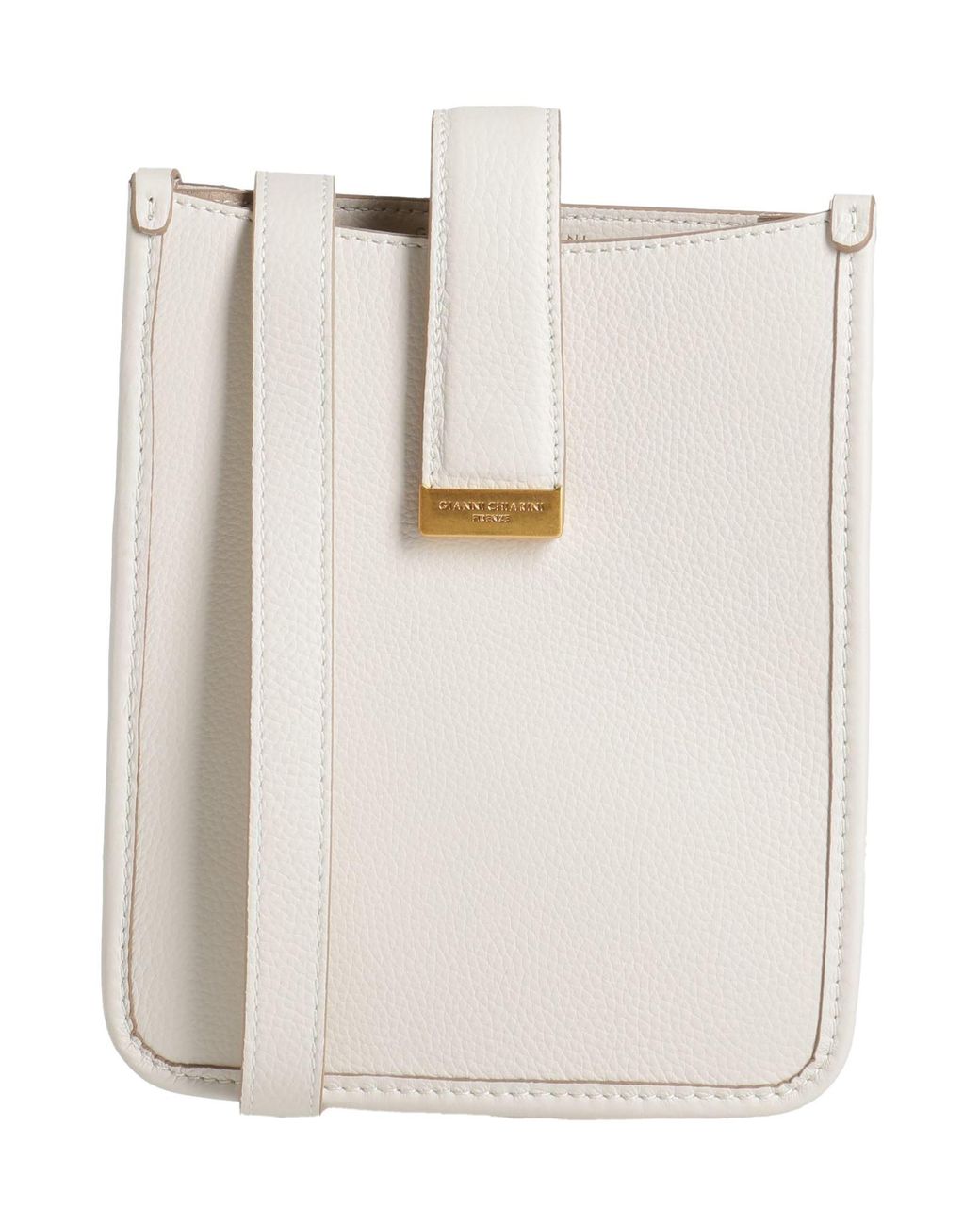 Gianni Chiarini White Ivory Cross-Body Bag Leather