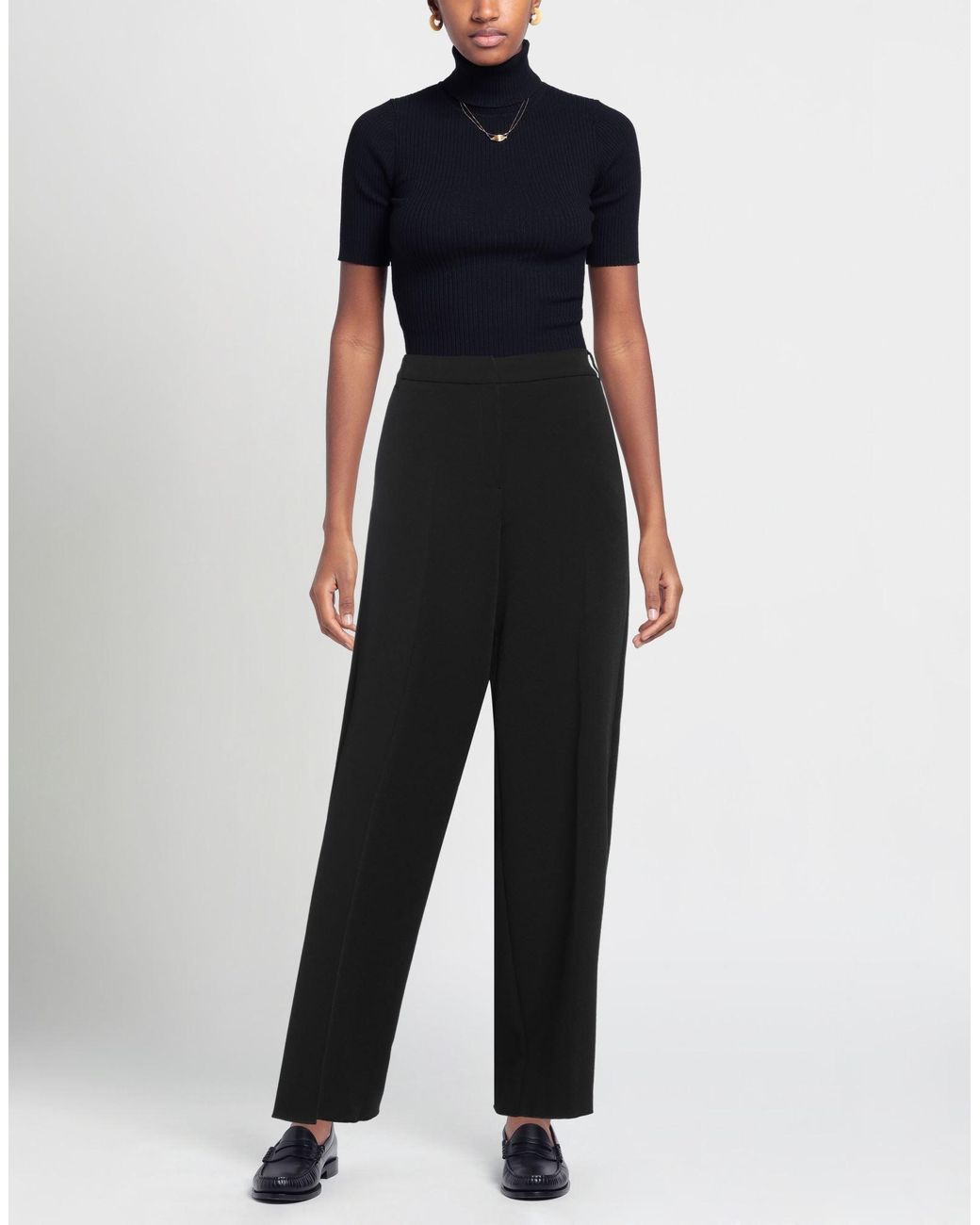 iBlues Black Pants Polyester, Elastane