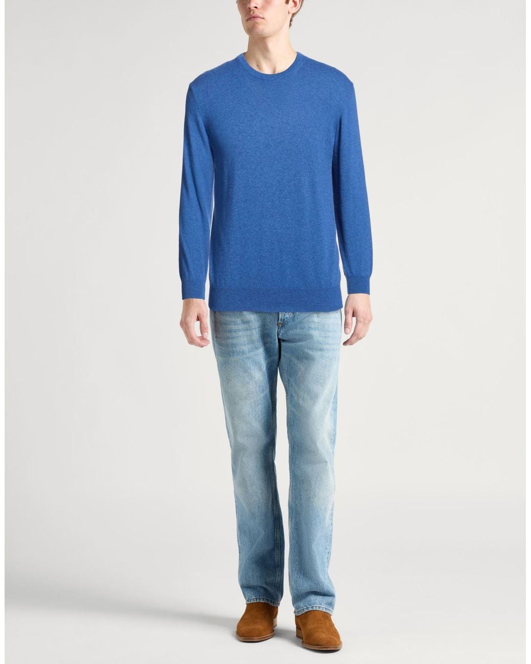 Twenty-one Blue Sweater Merino Wool, Viscose, Nylon, Cashmere for men