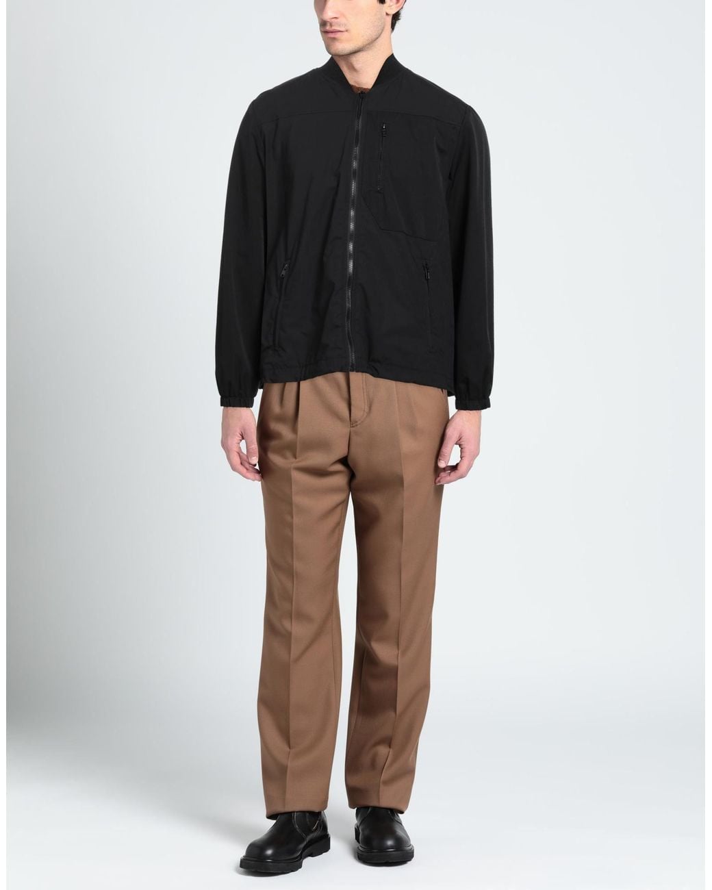 Messagerie Black Jacket Cotton, Elastane for men
