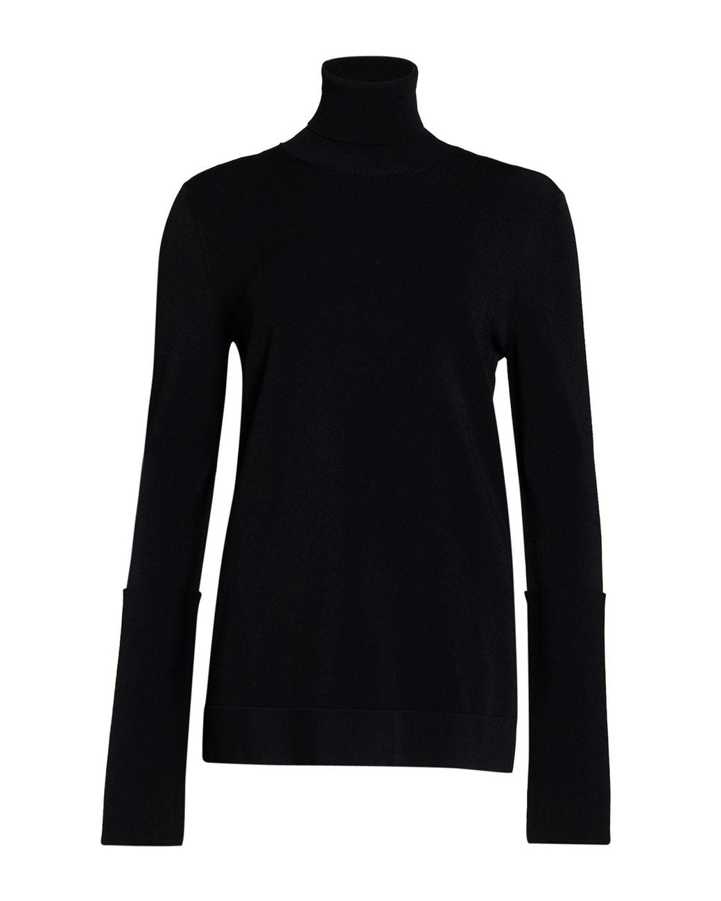 Jil Sander Black Turtleneck Viscose, Polyester