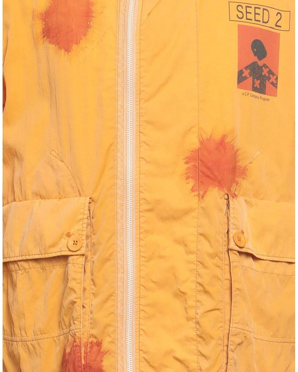 C P Company Orange Jacket Polyamide, Elastane for men
