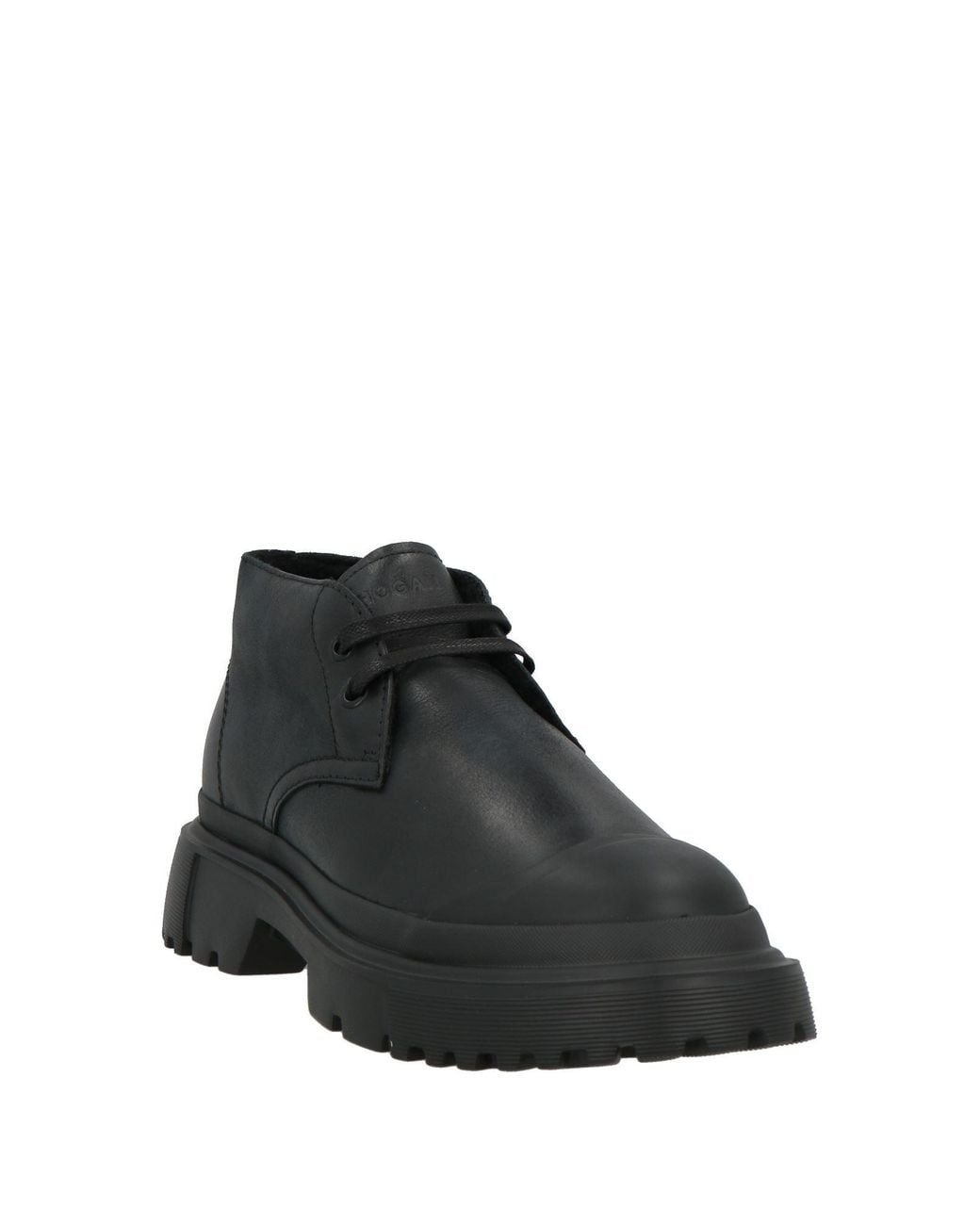 Hogan Black Ankle Boots Leather for men