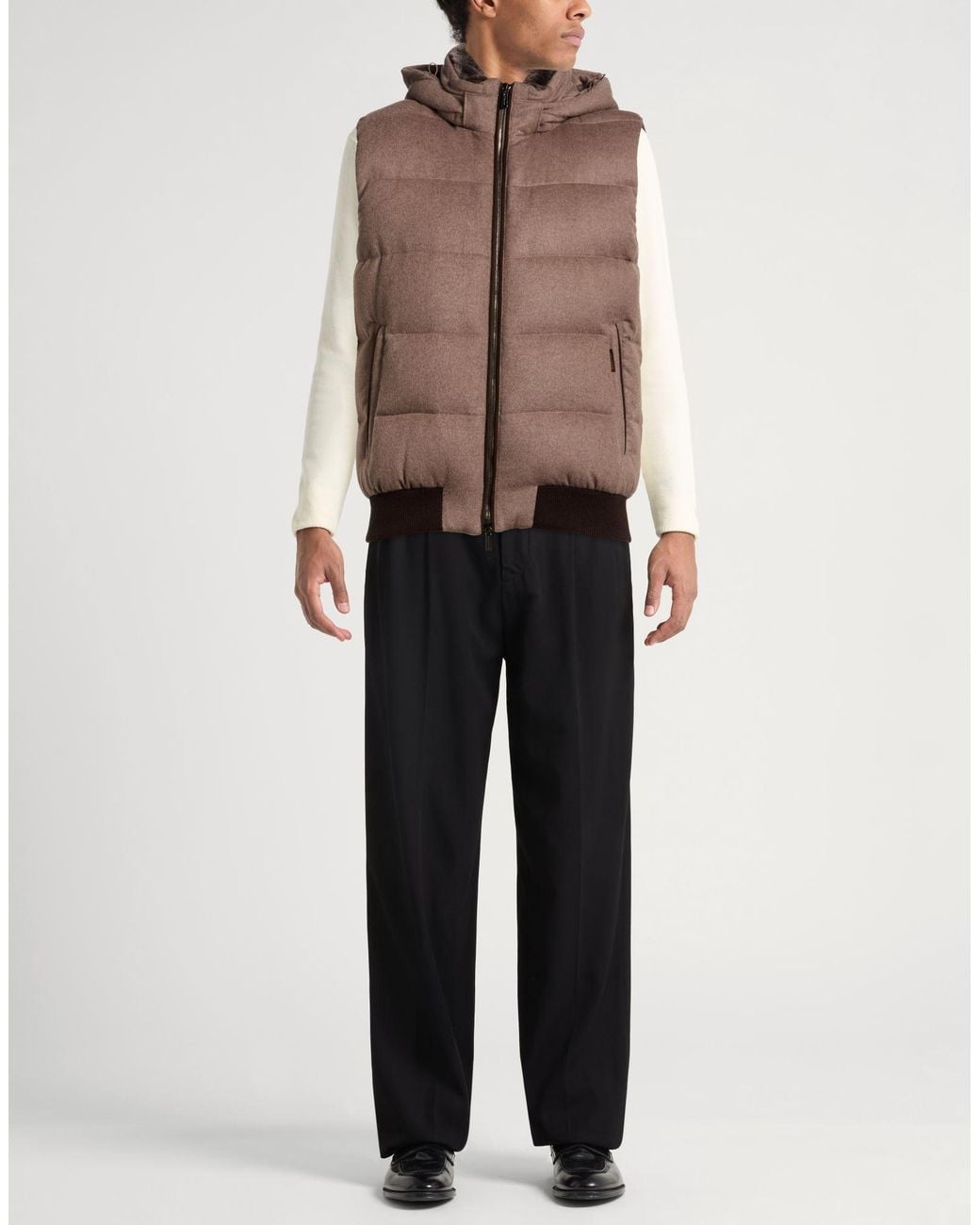 Chompa Sin Mangas Moorer de hombre de color Brown