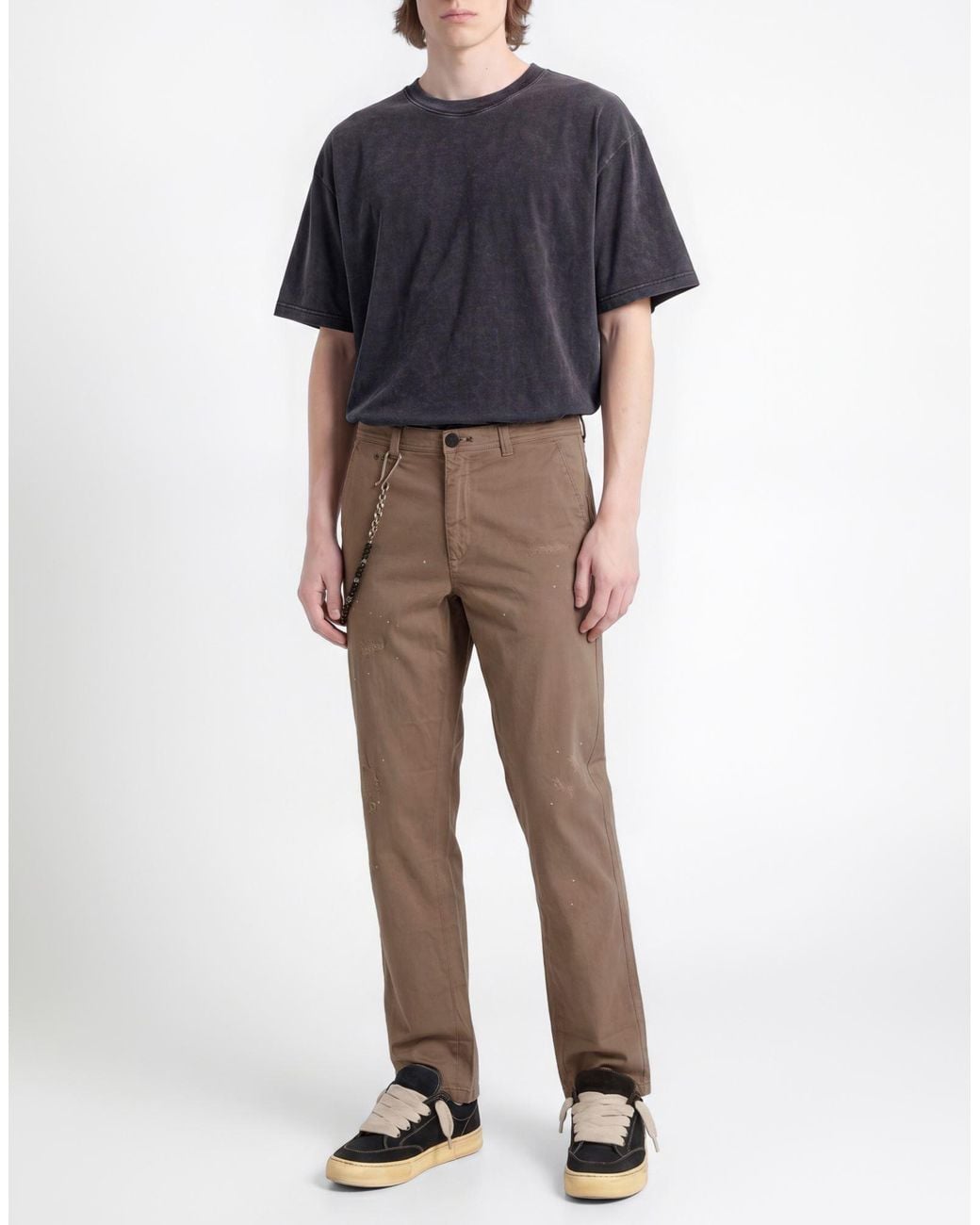 Tramarossa Gray Pants Cotton, Elastane for men