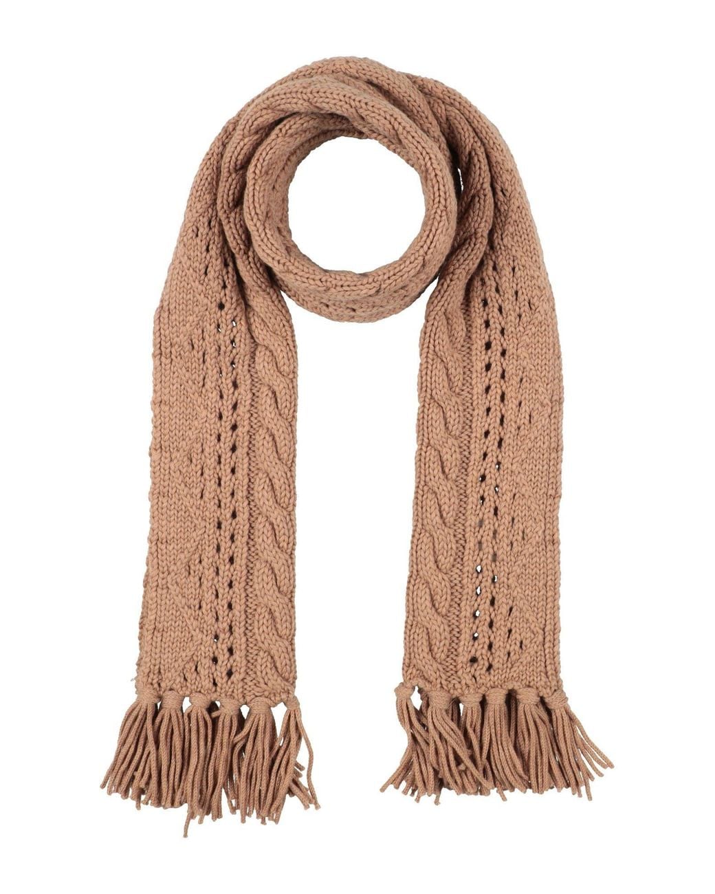 Woolrich Natural Camel Scarf Wool