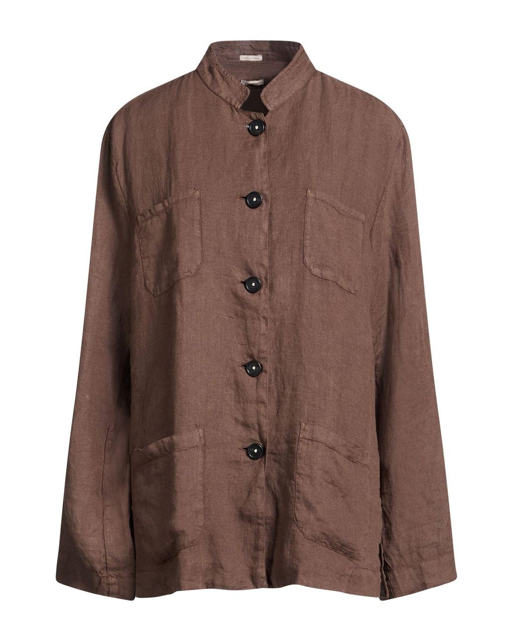 Alberta Ferretti Brown Jacket Linen