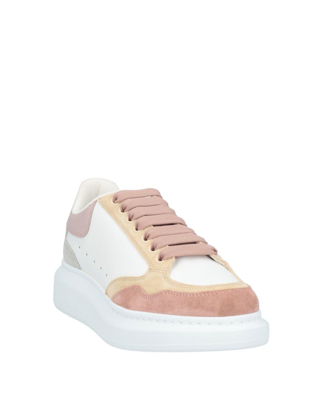 McQueen White Sneakers Leather