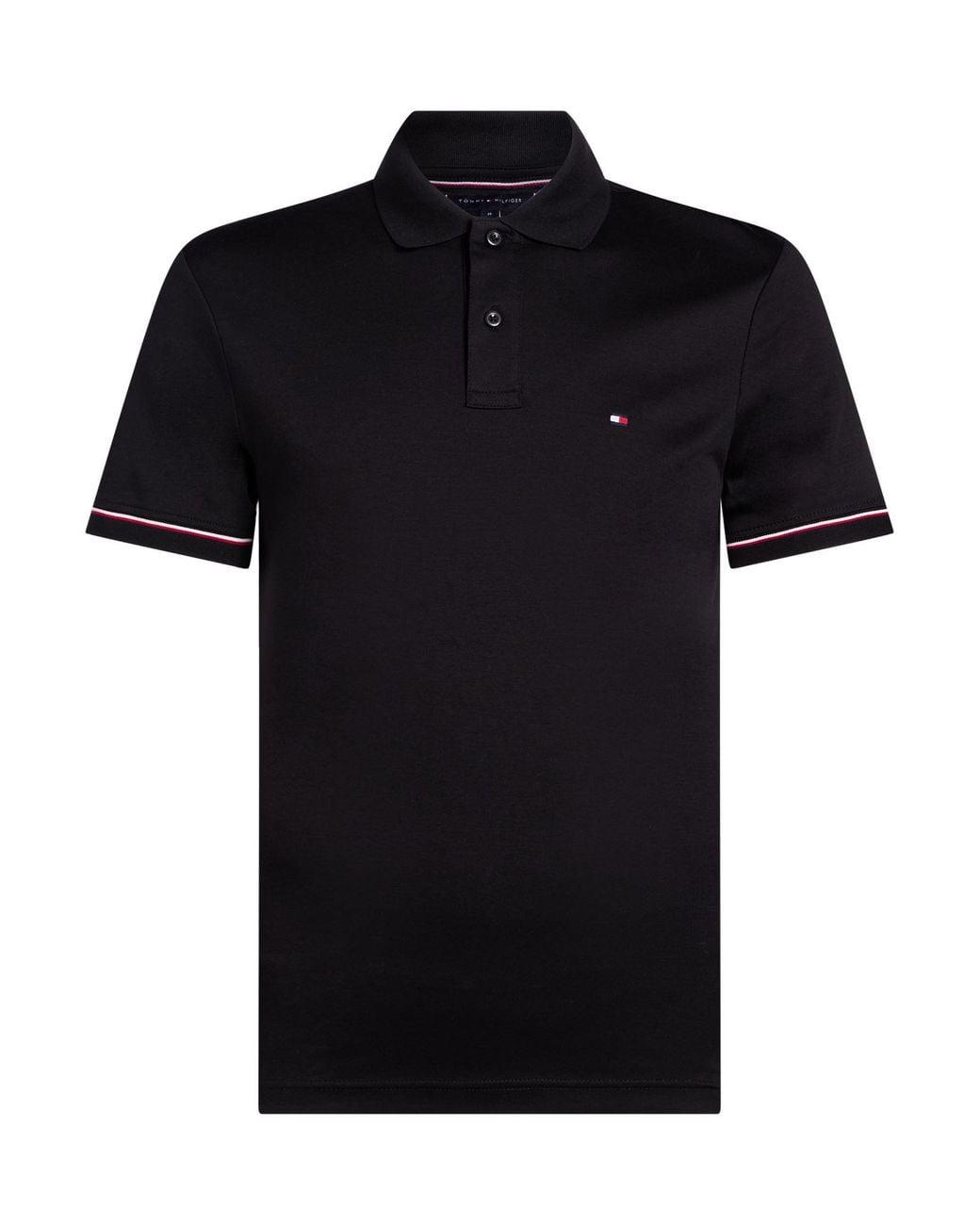 Tommy Hilfiger Black Polo Shirts for men