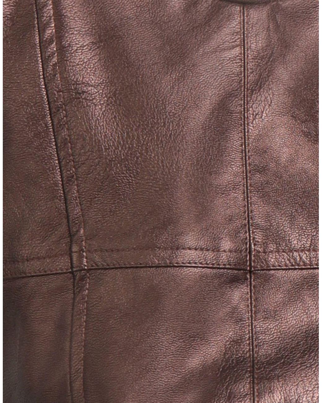 Shirtaporter Brown Top Polyurethane, Viscose