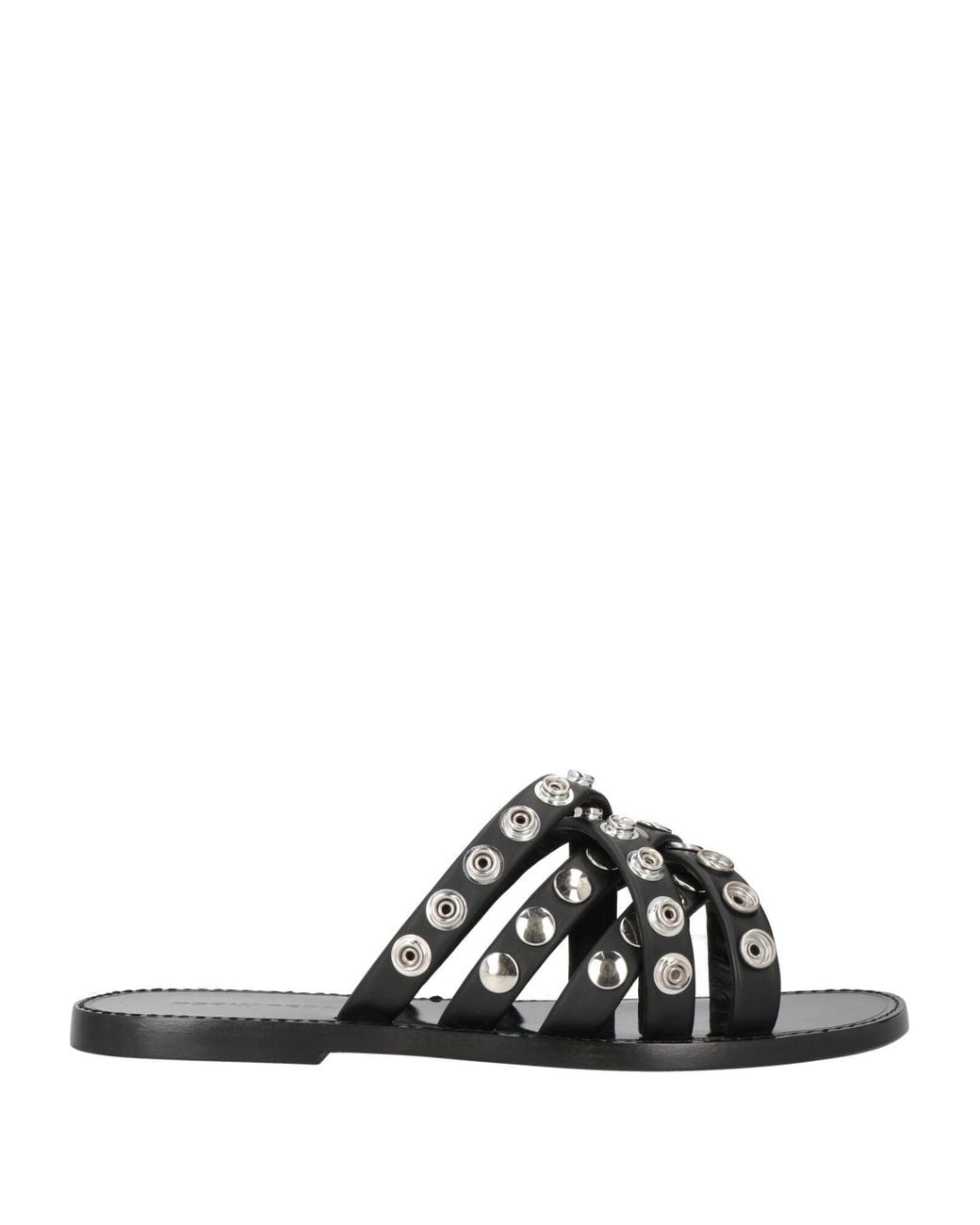 DSquared² Black Sandals Calfskin for men