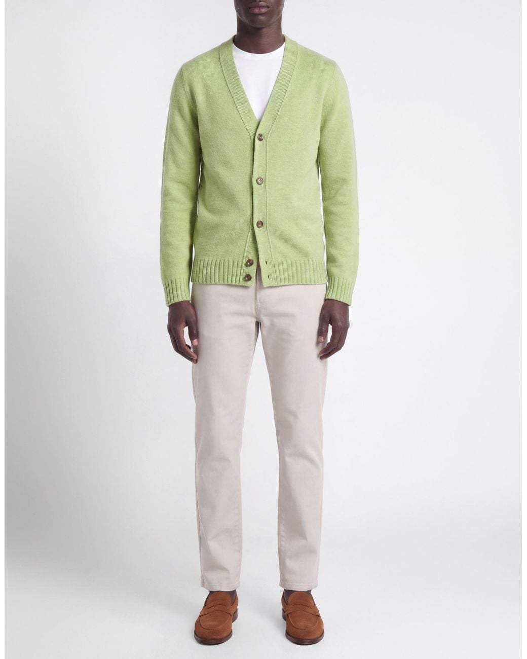 Roda Green Cardigan for men