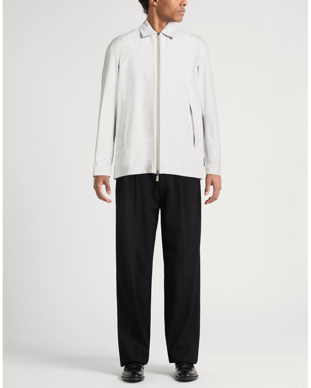 Herno White Jacket Polyester for men