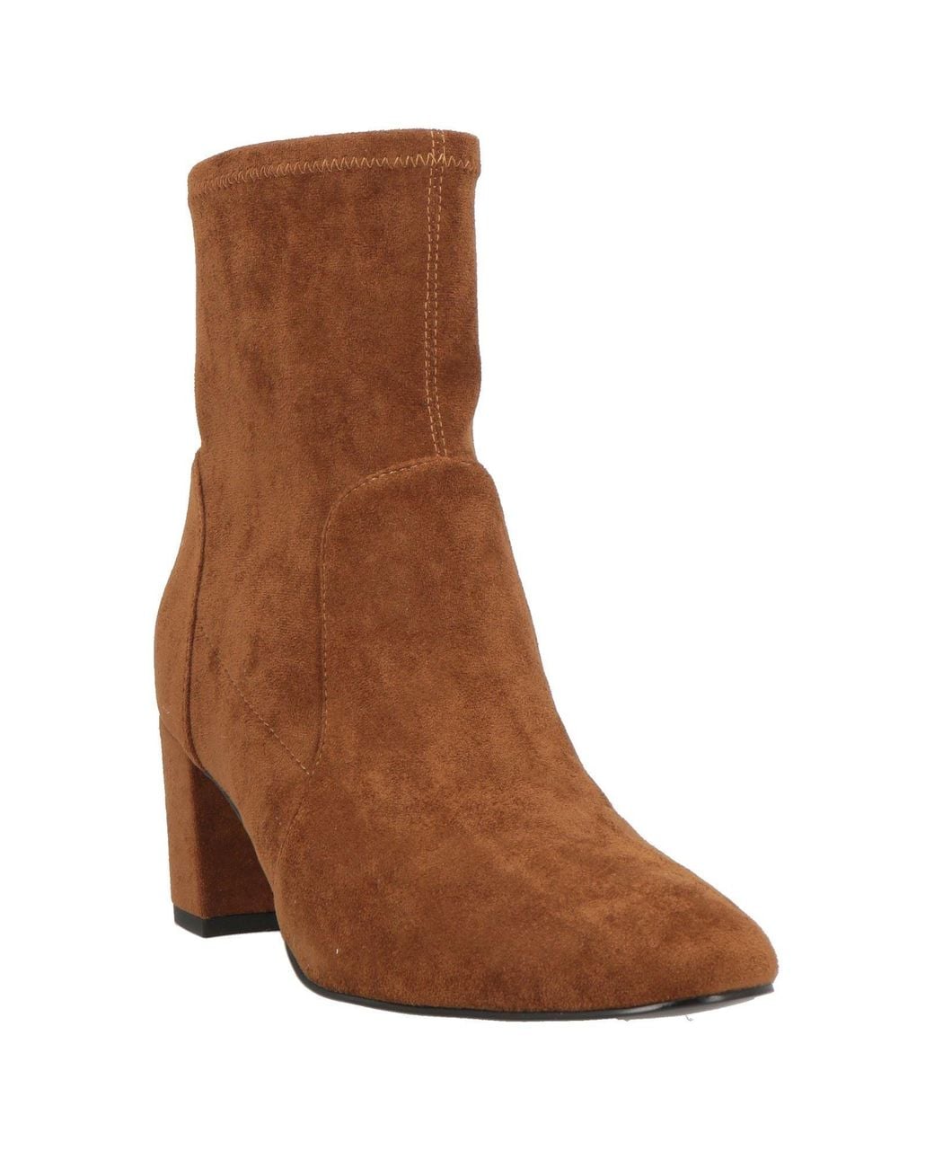 Bibi Lou Brown Ankle Boots Textile Fibers
