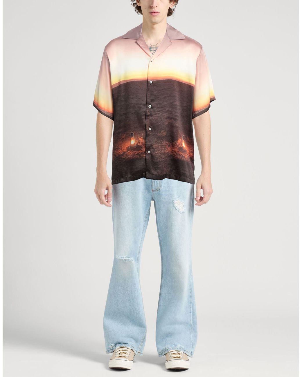 Camicia di MSGM in Green da Uomo