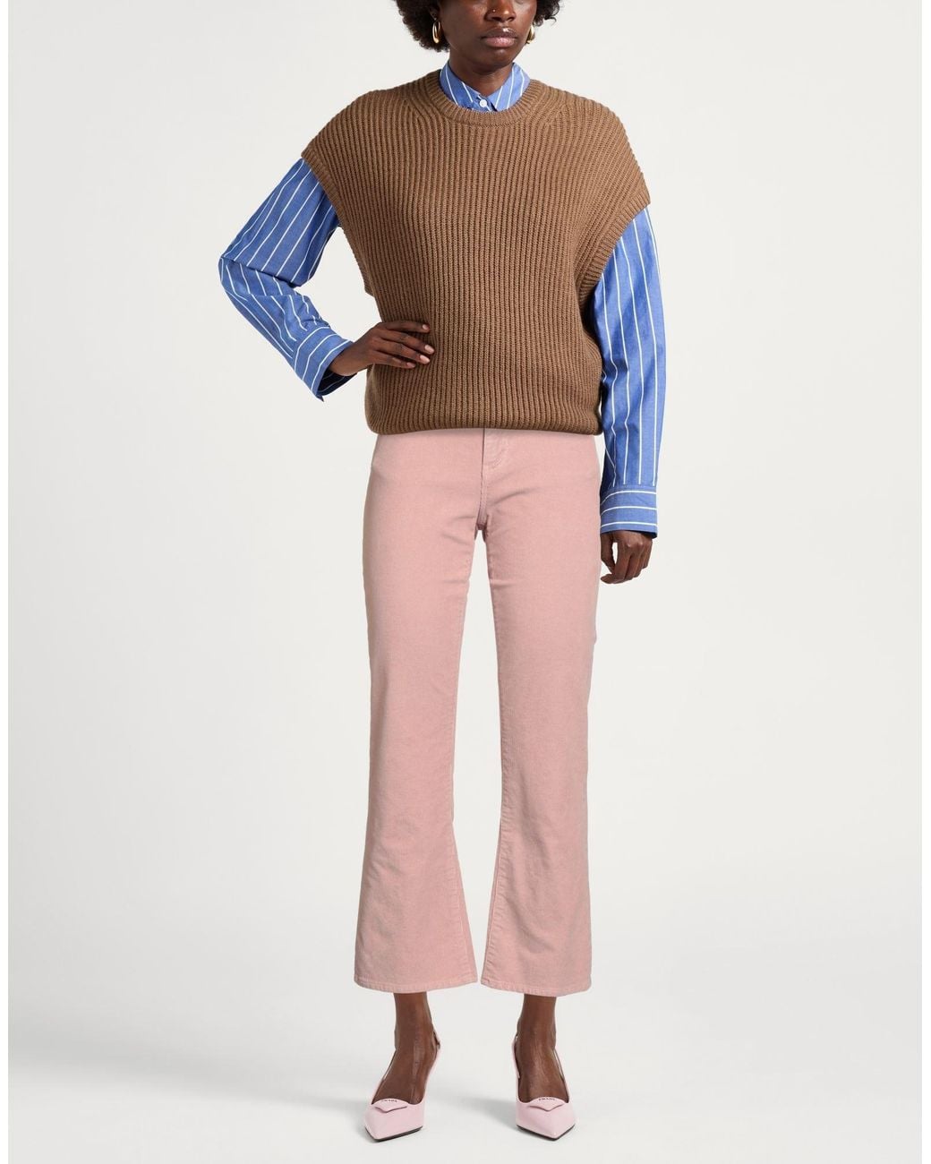 Department 5 Pink Pants Cotton, Elastane