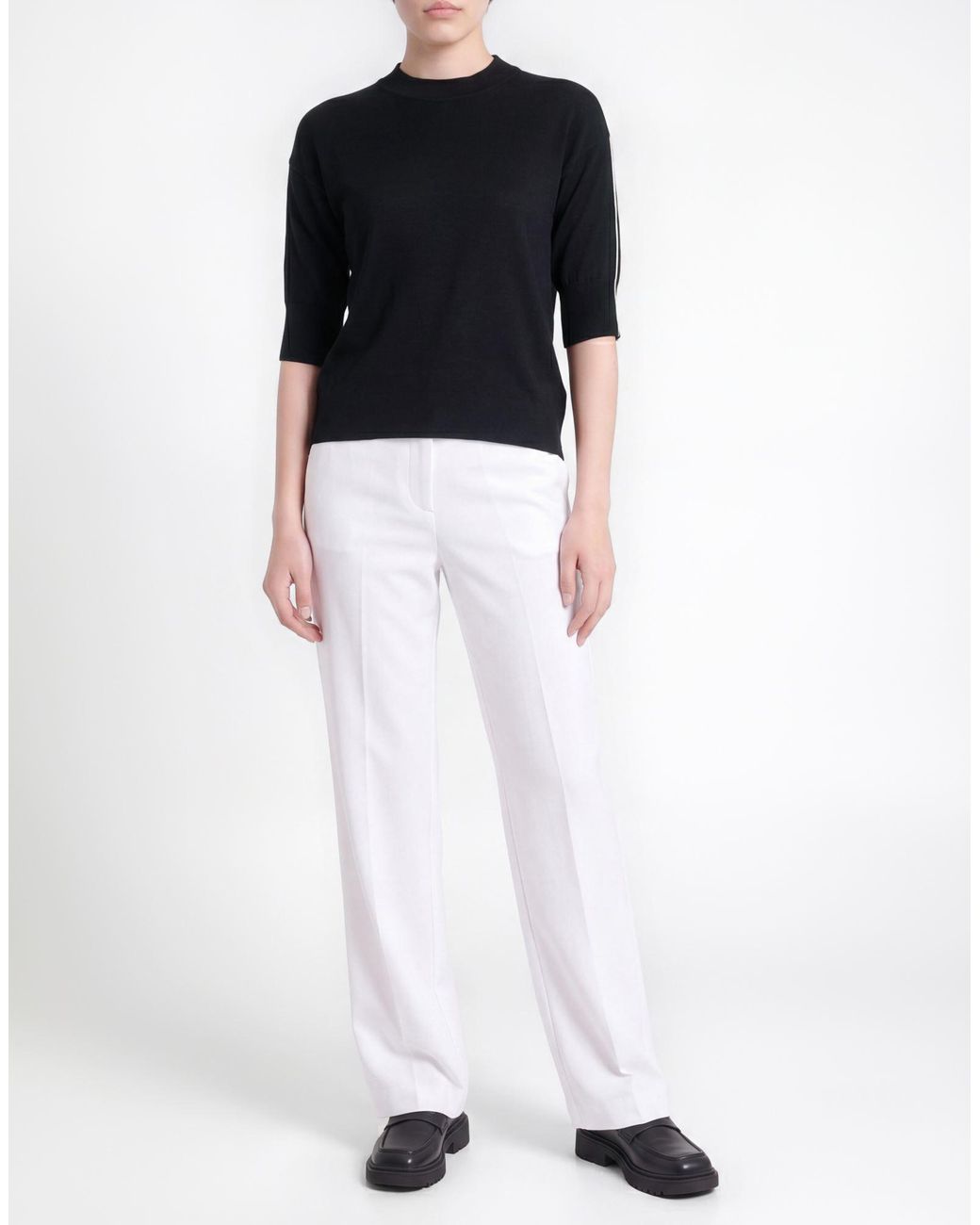 Alpha Studio Black Sweater Merino Wool