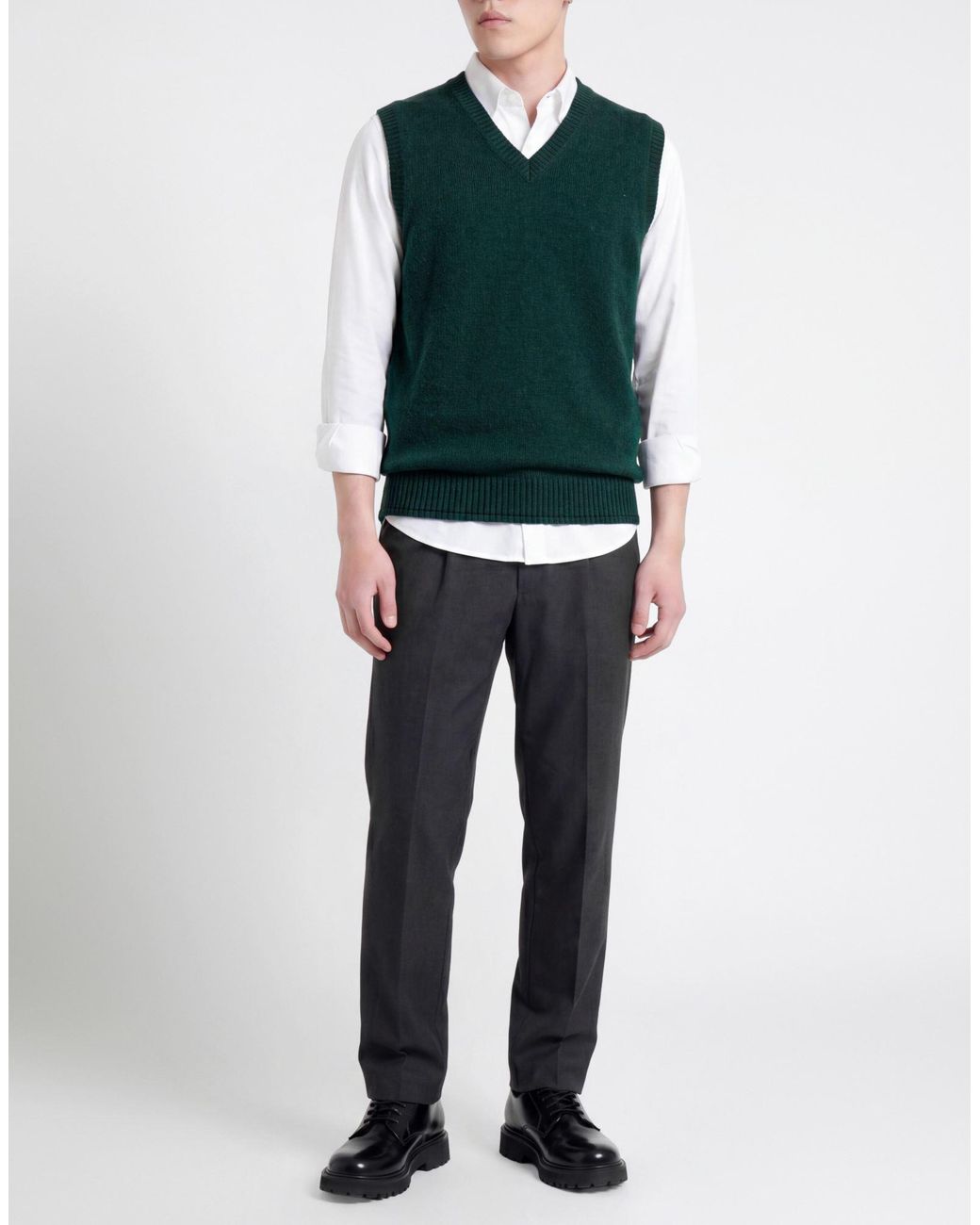 Roy Rogers Green Dark Sweater Wool for men