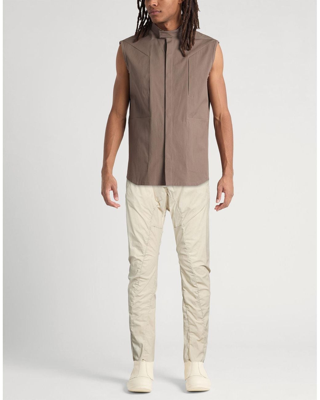 Masnada Natural Pants Cotton, Elastane for men
