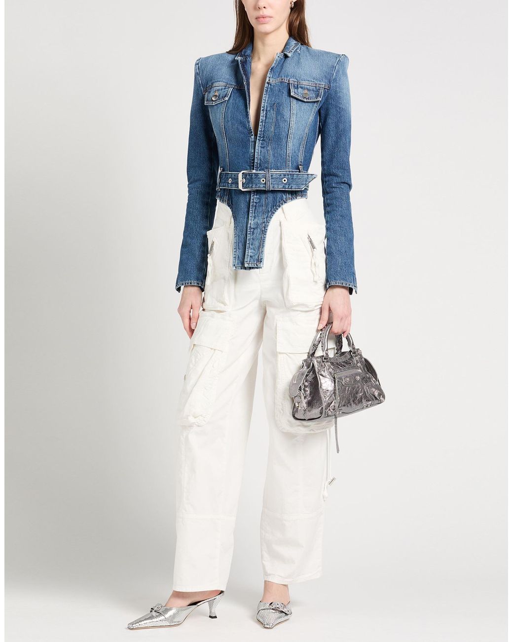 Ssheena Blue Denim Outerwear Cotton