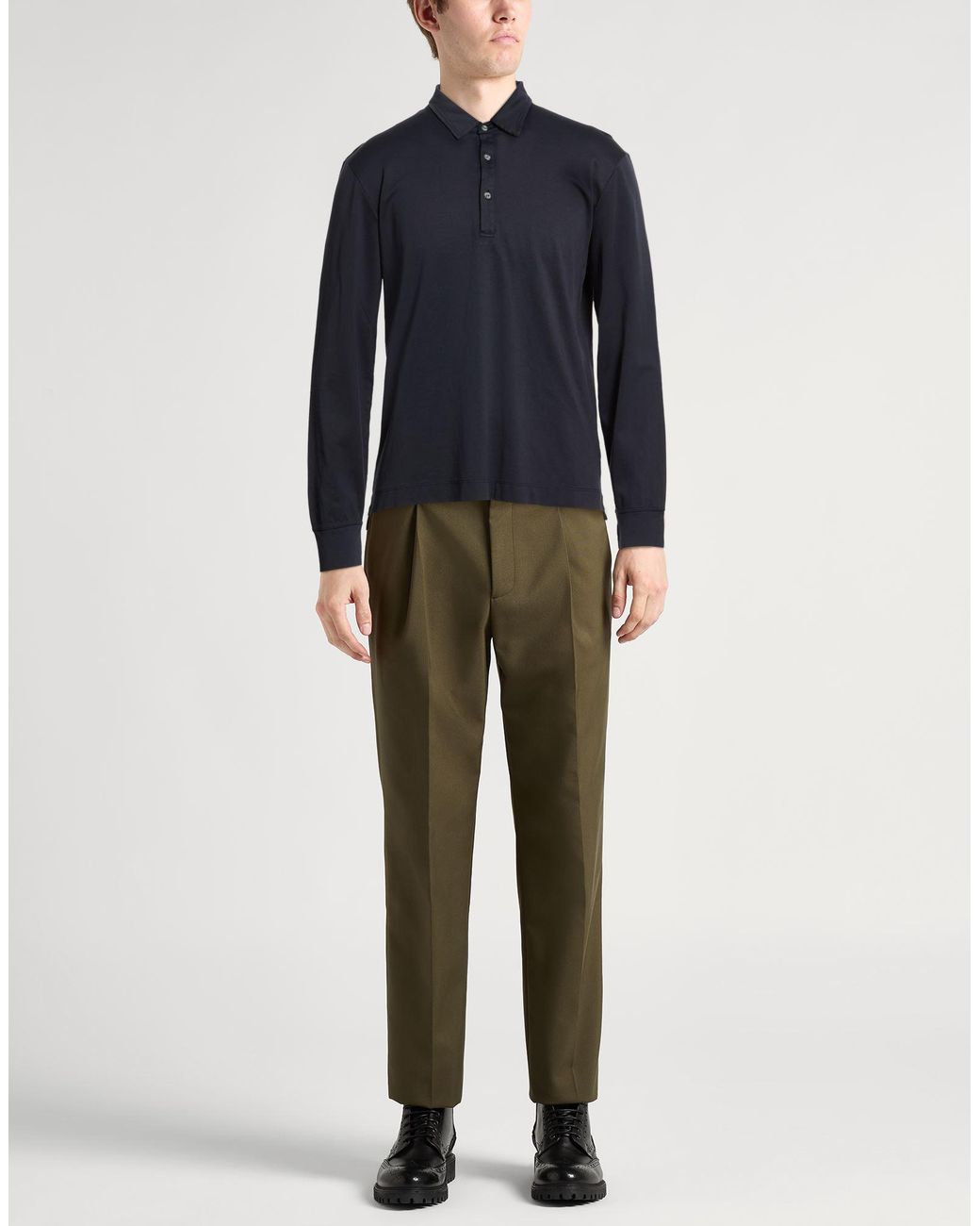 Crossley Blue Midnight Polo Shirt Cotton for men