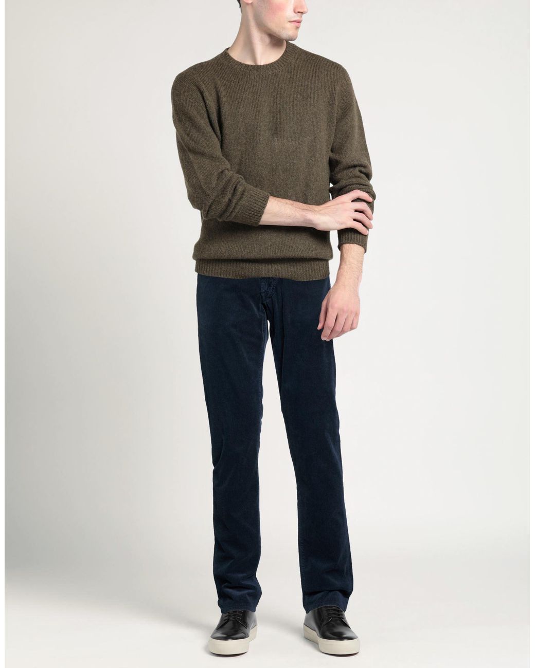 Tramarossa Blue Pants Cotton, Modal, Elastane for men