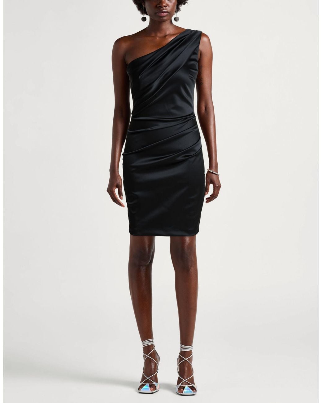 La Petite Robe Di Chiara Boni Black Mini Dress Polyamide, Elastane