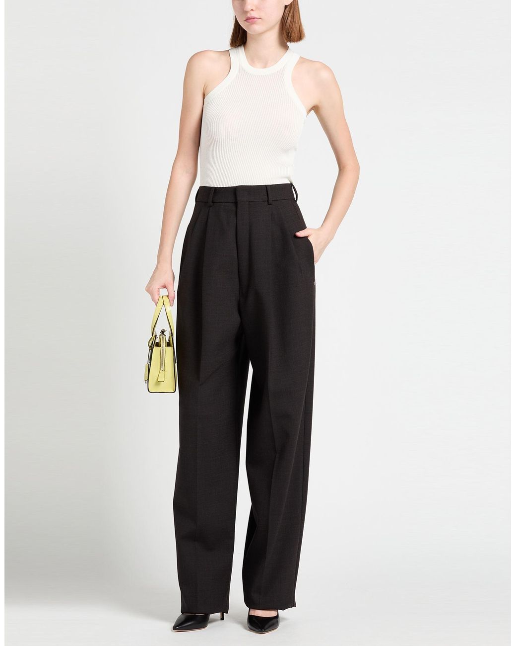 Sportmax Black Pants Virgin Wool, Elastane