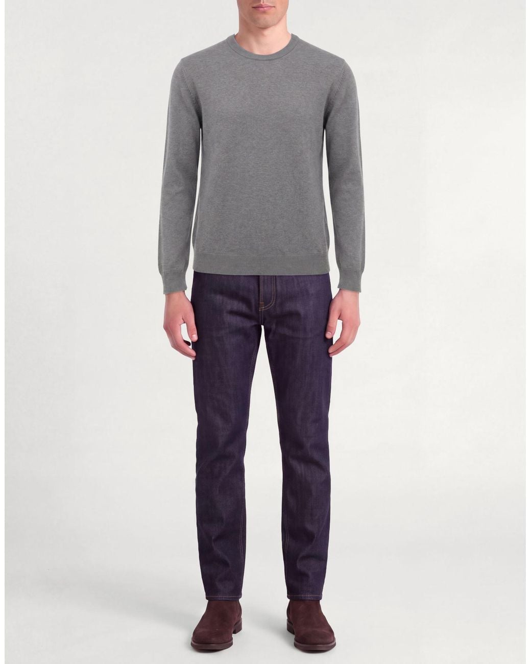Moorer Pullover in Gray für Herren