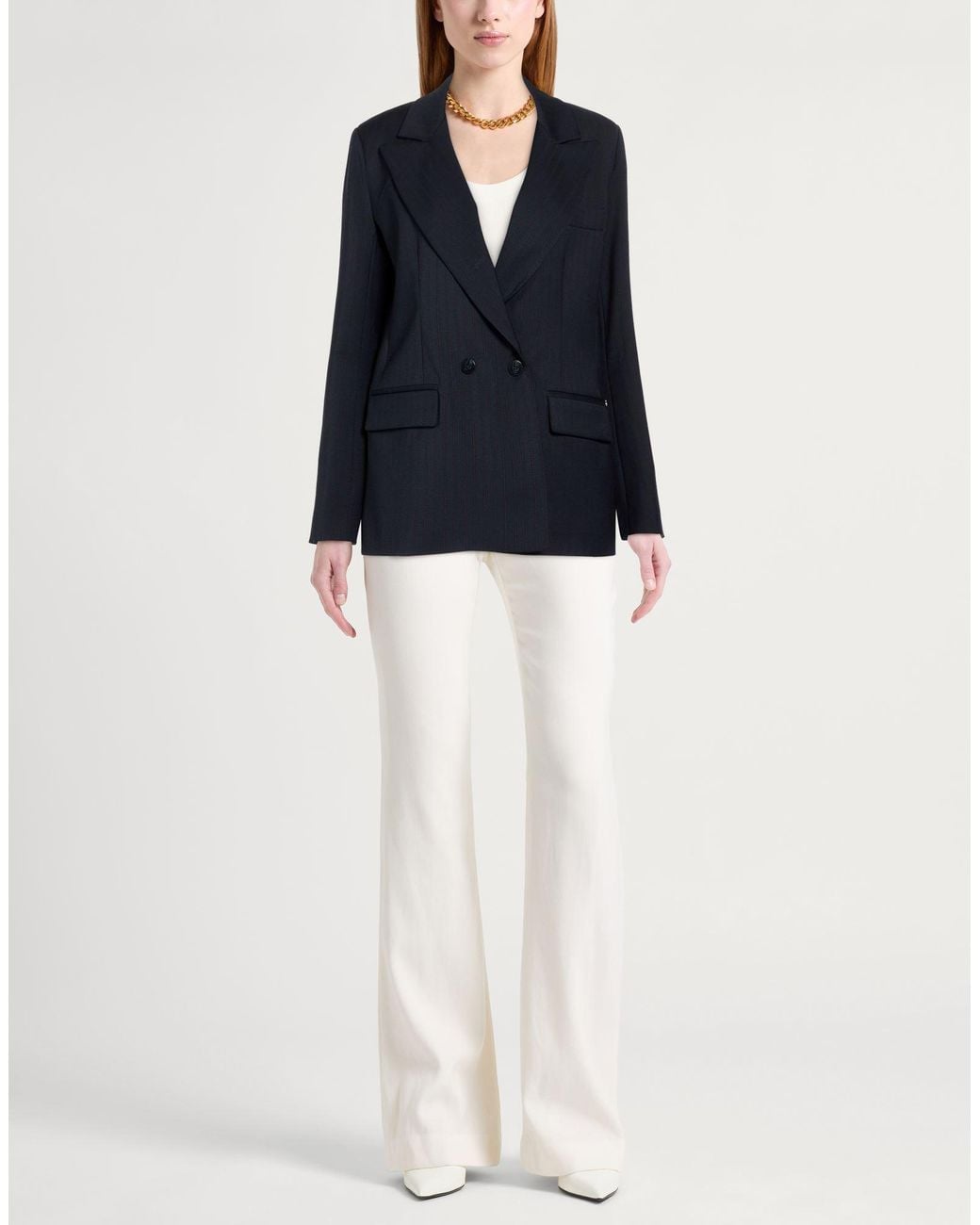 Ottod'Ame Blue Blazer Polyester, Wool, Elastane