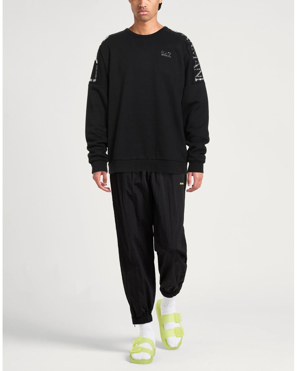 EA7 Black Sweatshirts for men