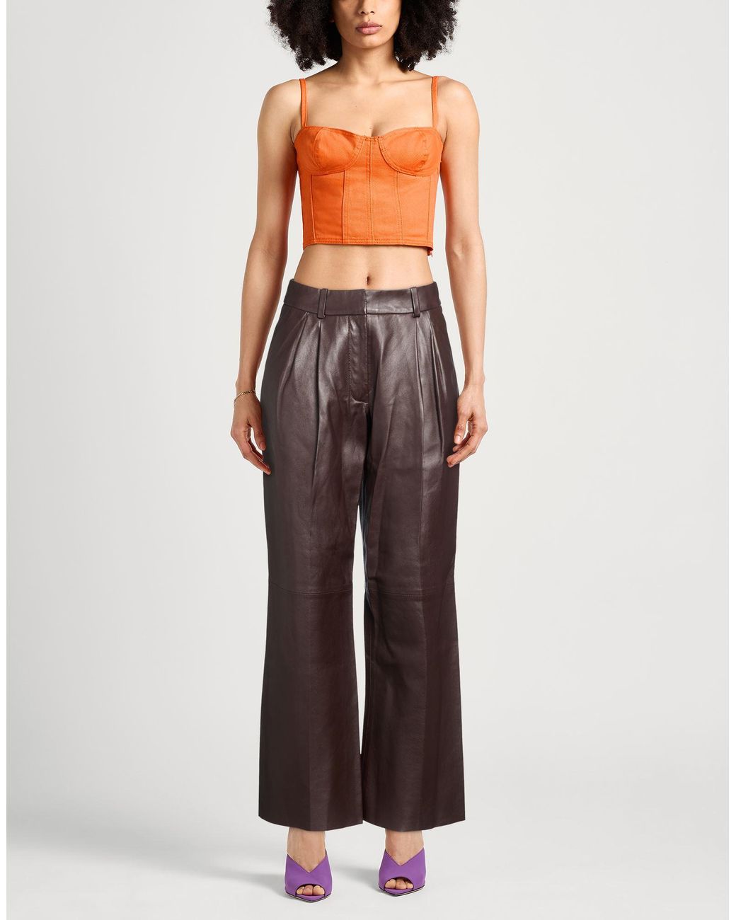 Zimmermann Brown Pants Leather