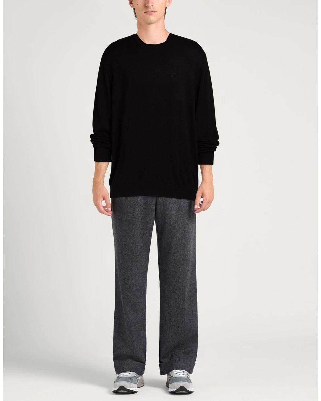 ARMANI EXCHANGE Black Sweater Cotton, Viscose, Silk for men