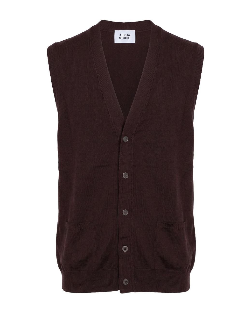 Alpha Studio Brown Cardigan for men