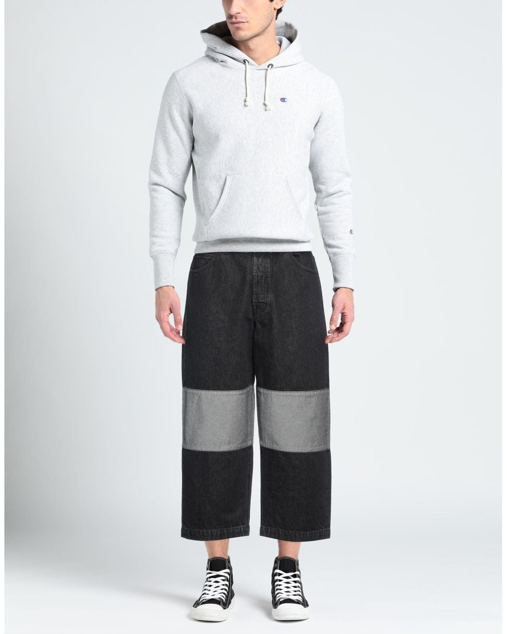 EBIT Gray Jeans Cotton for men