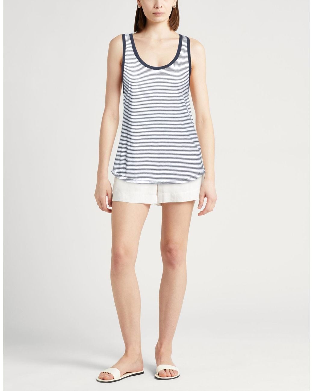 Majestic Filatures Blue Midnight Tank Top Cotton
