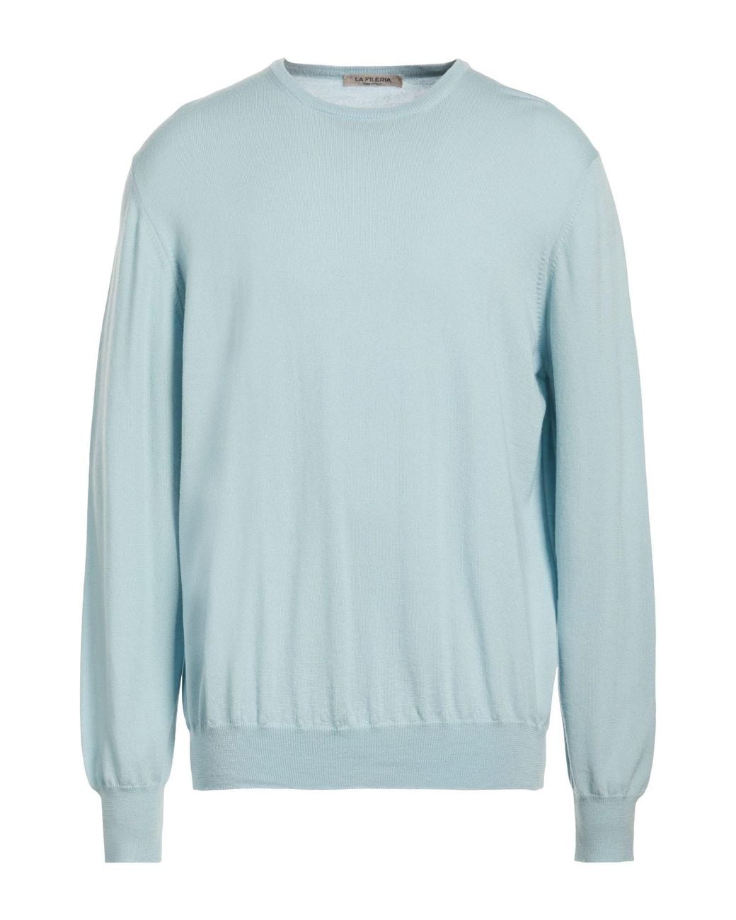 La Fileria Blue Sweater Virgin Wool for men