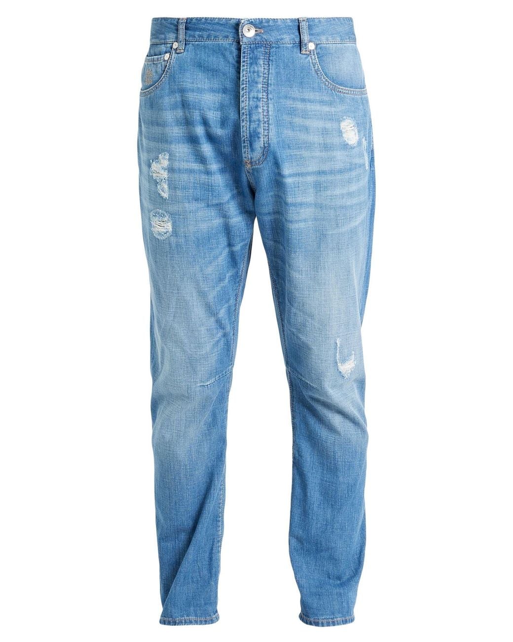 Brunello Cucinelli Blue Jeans Cotton for men