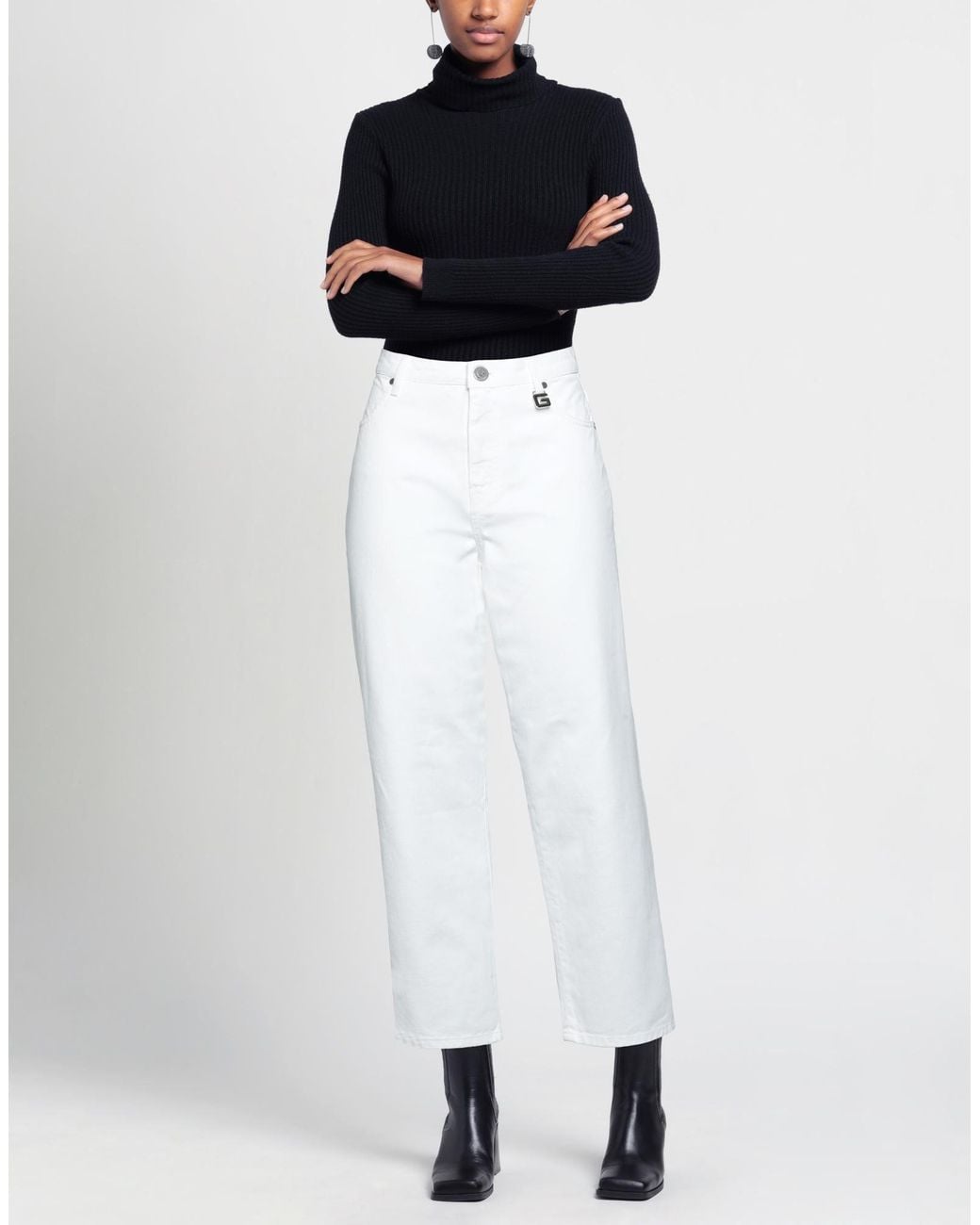 Gaelle Paris White Jeans