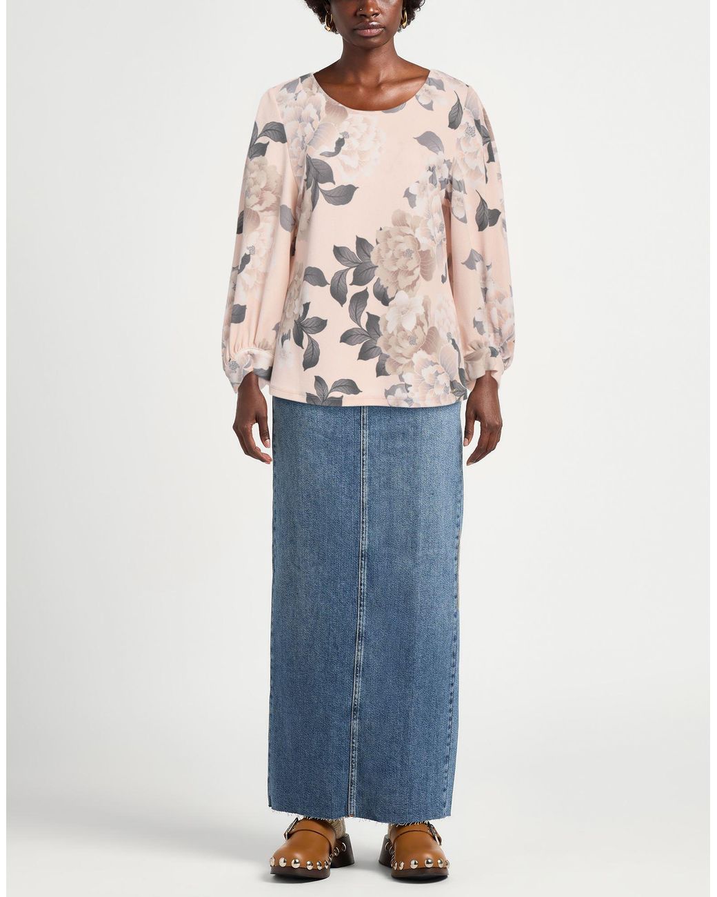 Calvin Klein Natural Blush Top Polyester, Elastane
