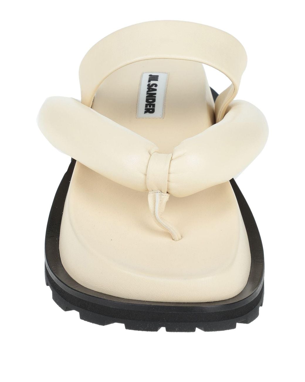 Jil Sander White Thong Sandal