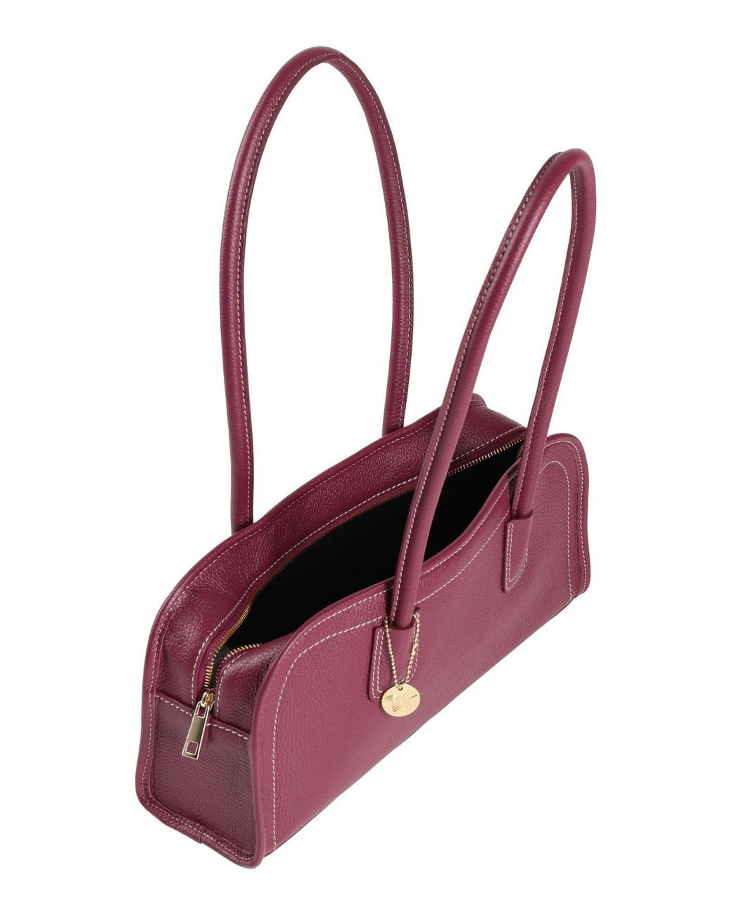 Laura Di Maggio Purple Plum Shoulder Bag Leather
